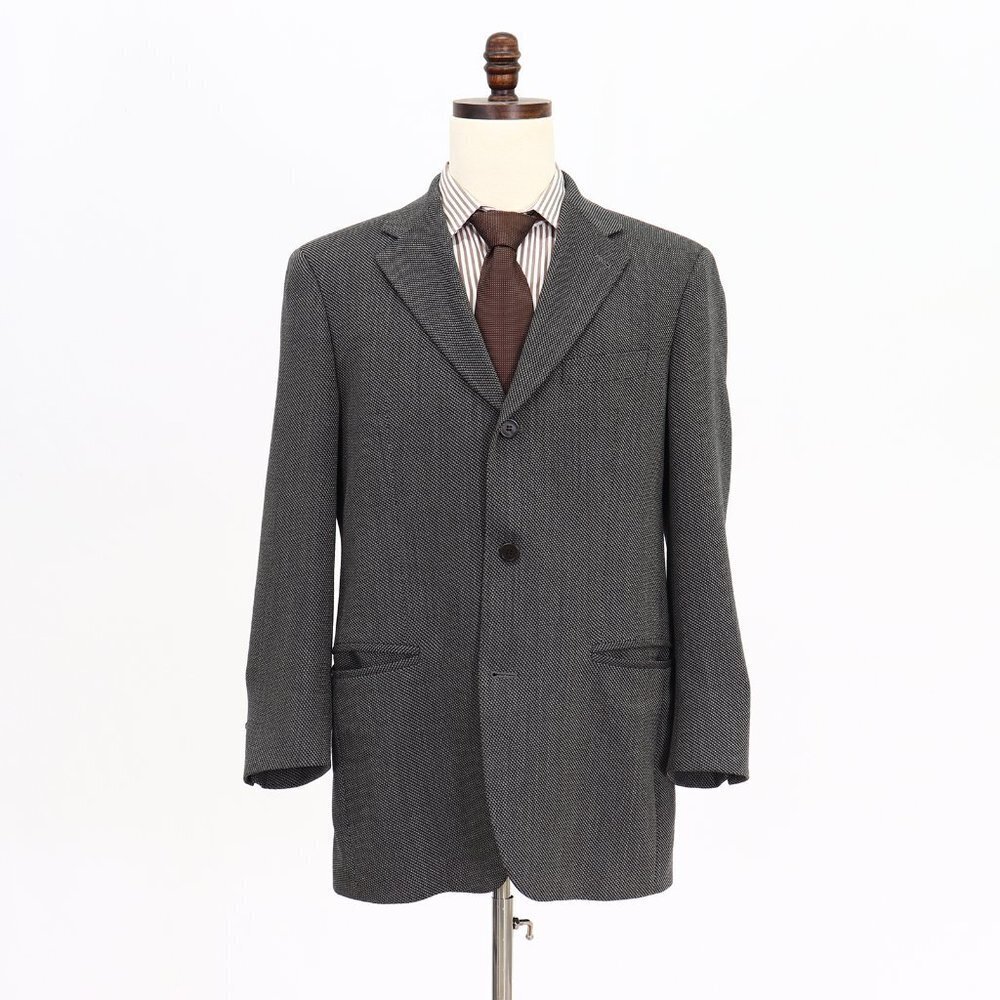 Hugo Boss 40R Gray Solid 3-Button Sport Coat Blazer Jacket O875